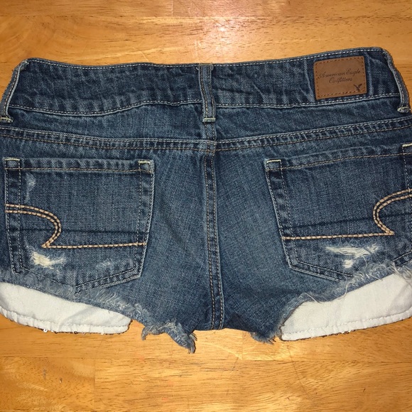 AMERICAN EAGLE 00 SHORTS WITH SEQUIN BLING POCKETS - Picture 6 of 8